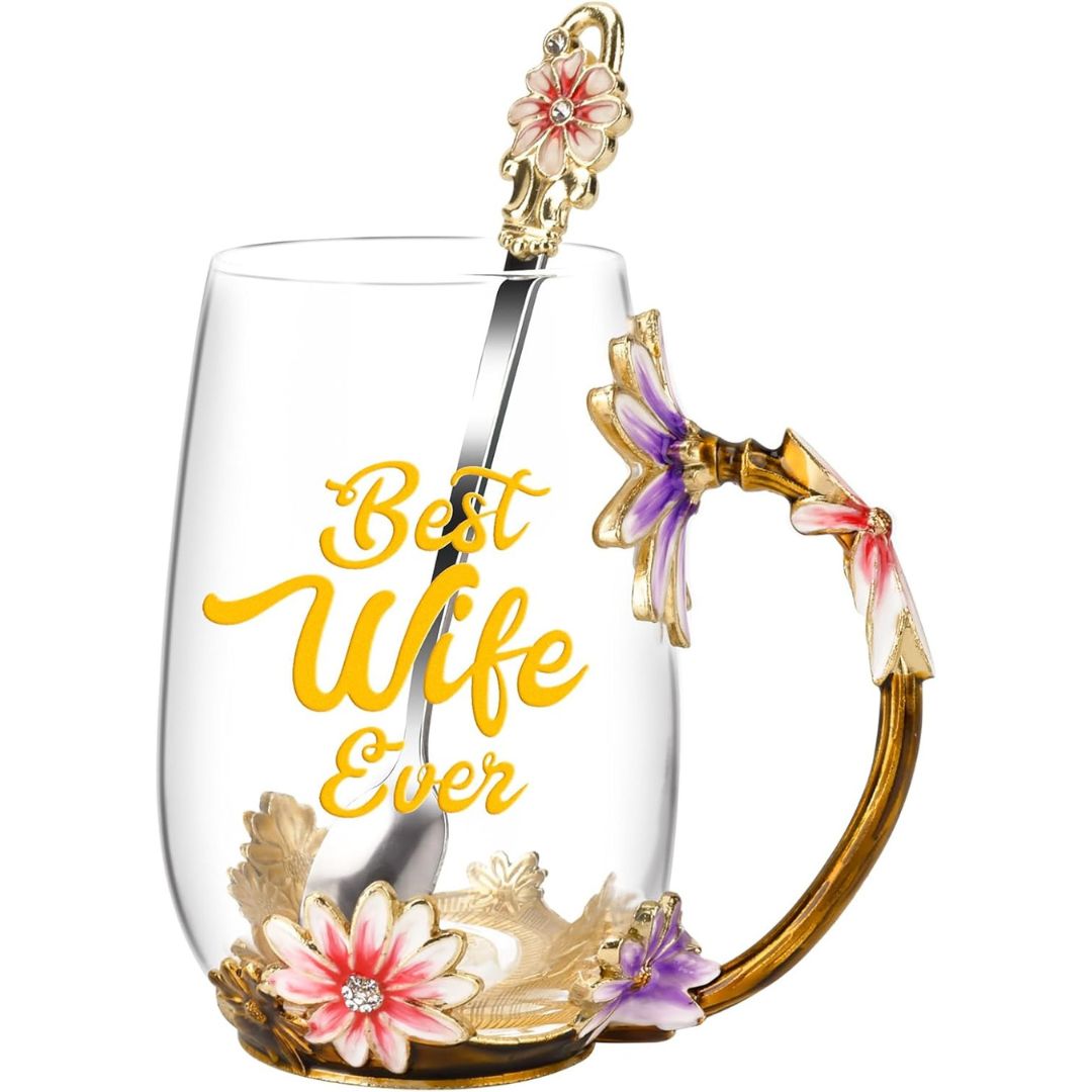 Glass Coffee Enamels Mug