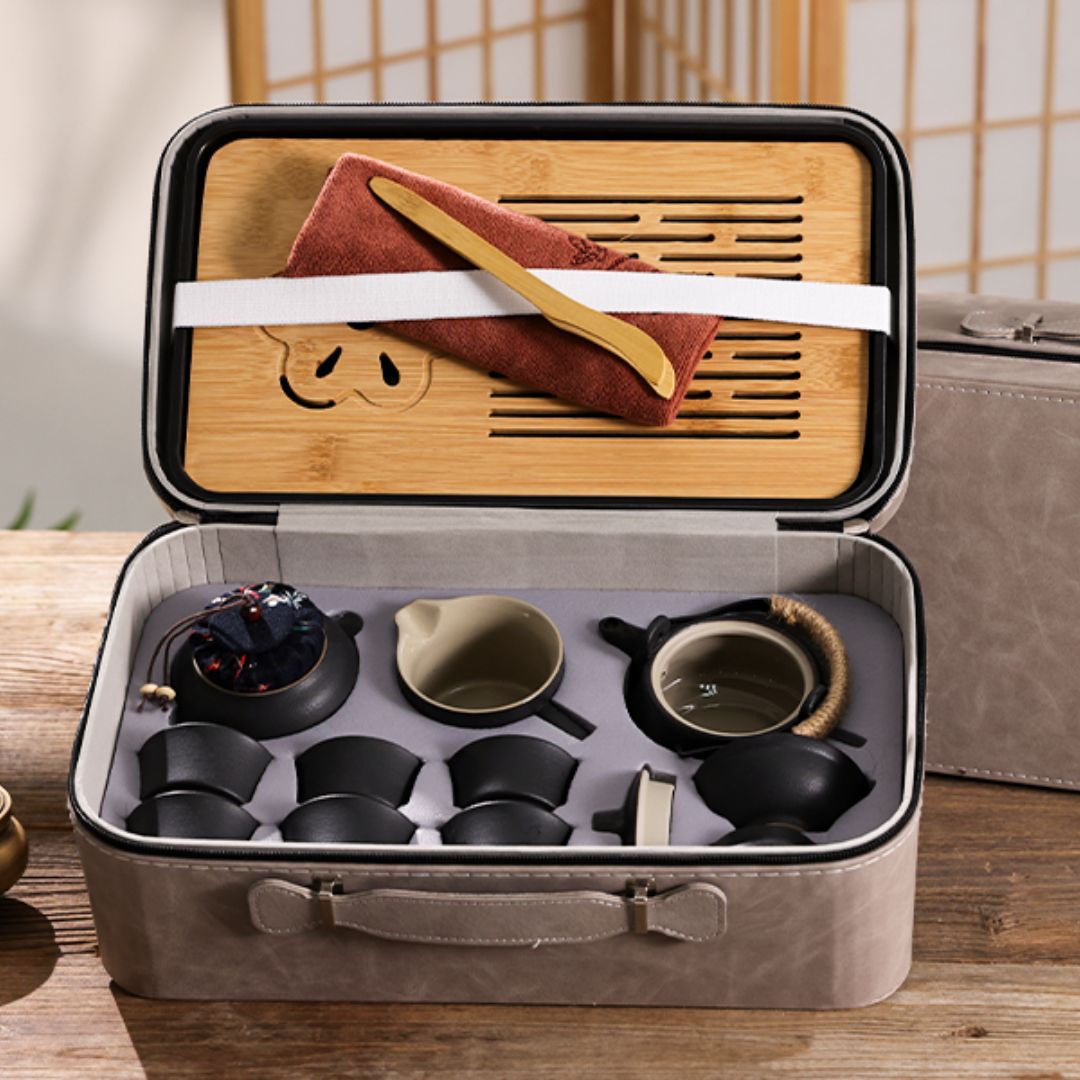 14-Piece Portable Travel Tea Set