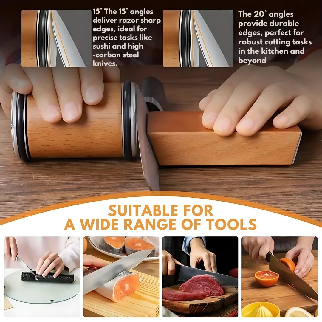 Rolling Knife-Sharpner Set