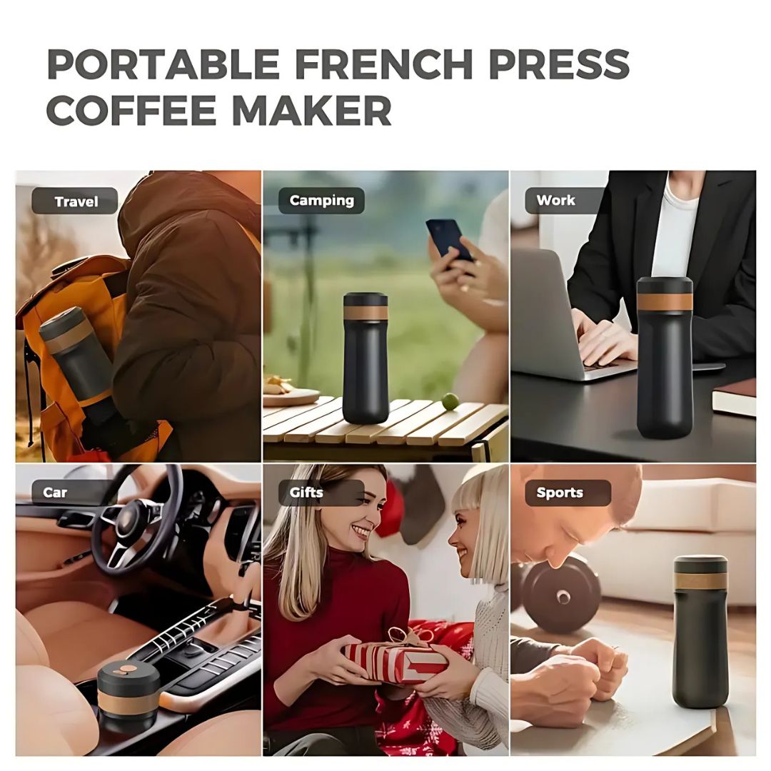 Portable French Press Coffee Maker