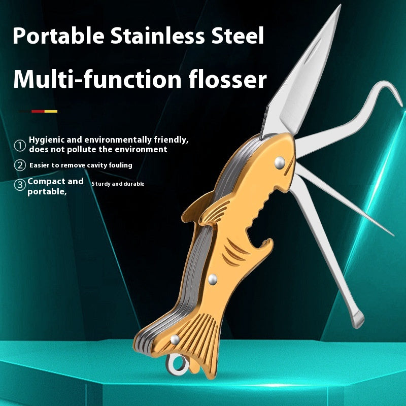 Reusable Stainless Steel Toothpicks Set for Dental Hygiene