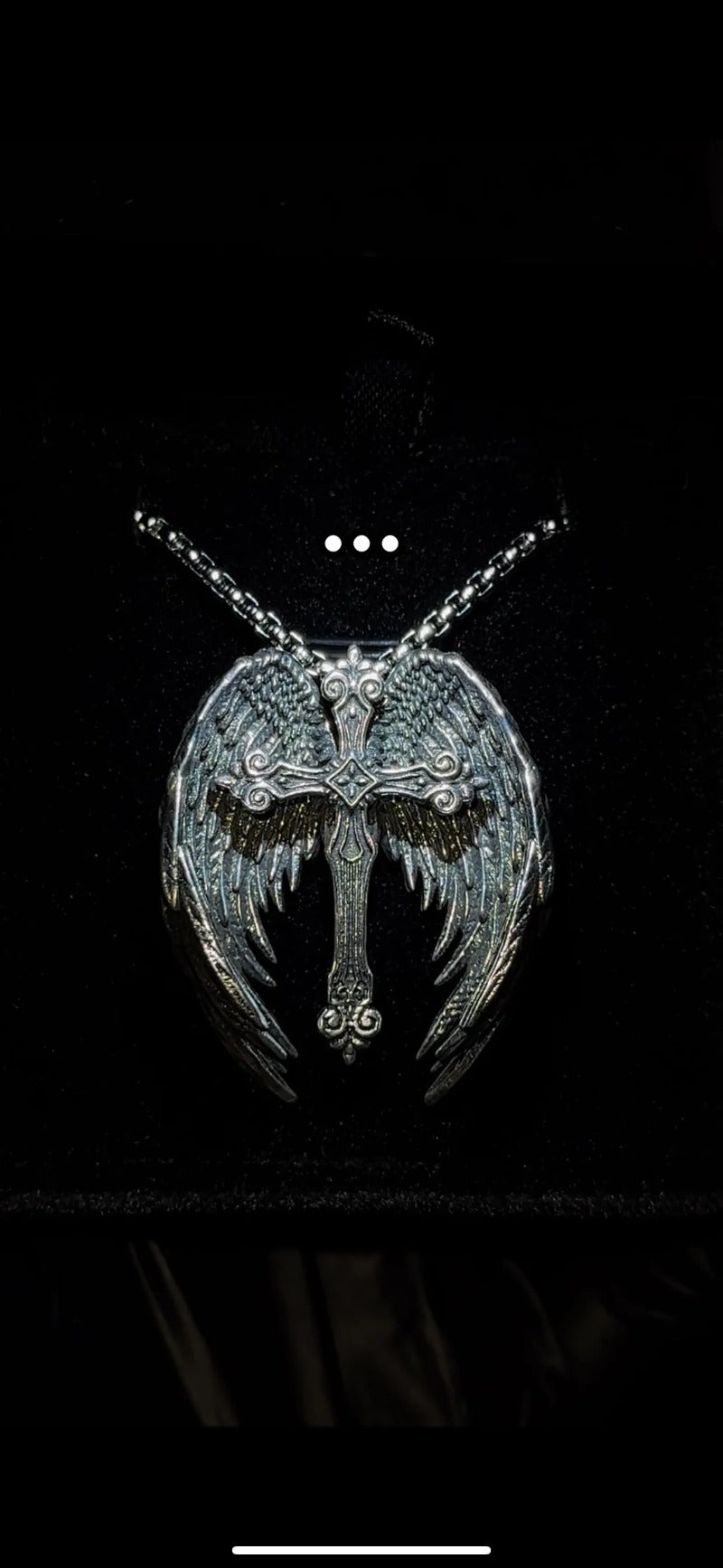 Angel Wing Cross Chain Necklace