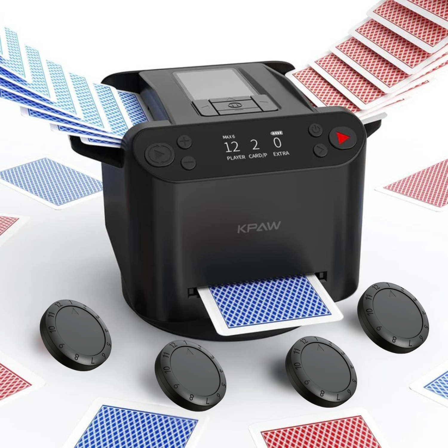 2-in-1 Automatic Card Shuffler & Dealer