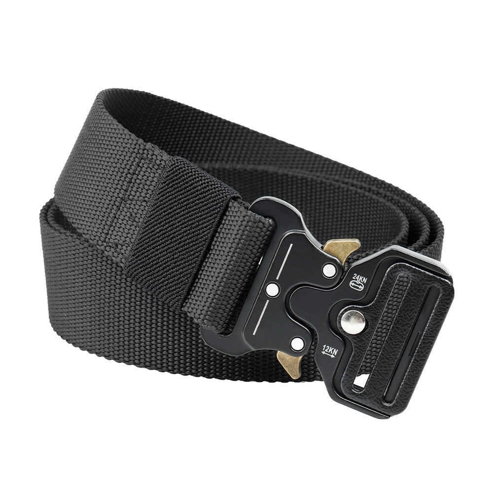 Tactical Nylon Belt with Quick-Release Aluminum Buckle