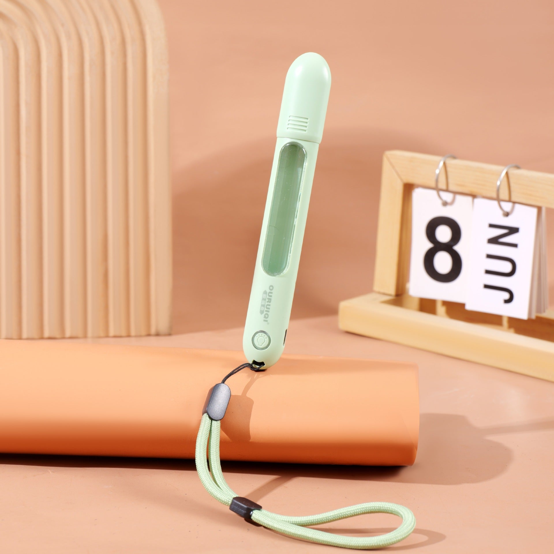 Portable Rechargeable Thermometer with LED Display and Wrist Strap