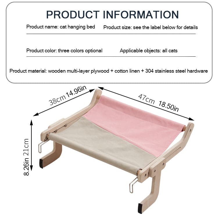 Wooden Cat Perches for Bed、 Desk 、Table 、Sofa