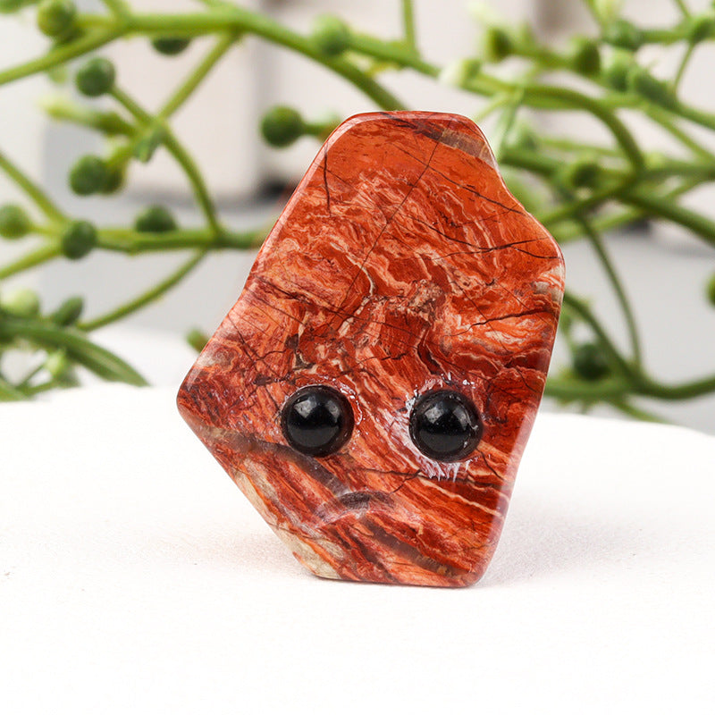 Hand-Carved Natural Crystal Hedgehog