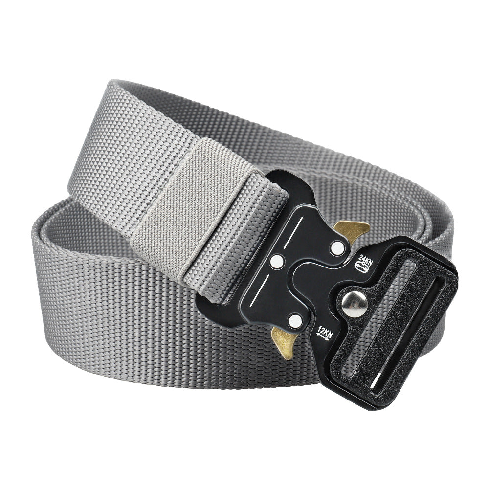 Tactical Nylon Belt with Quick-Release Aluminum Buckle