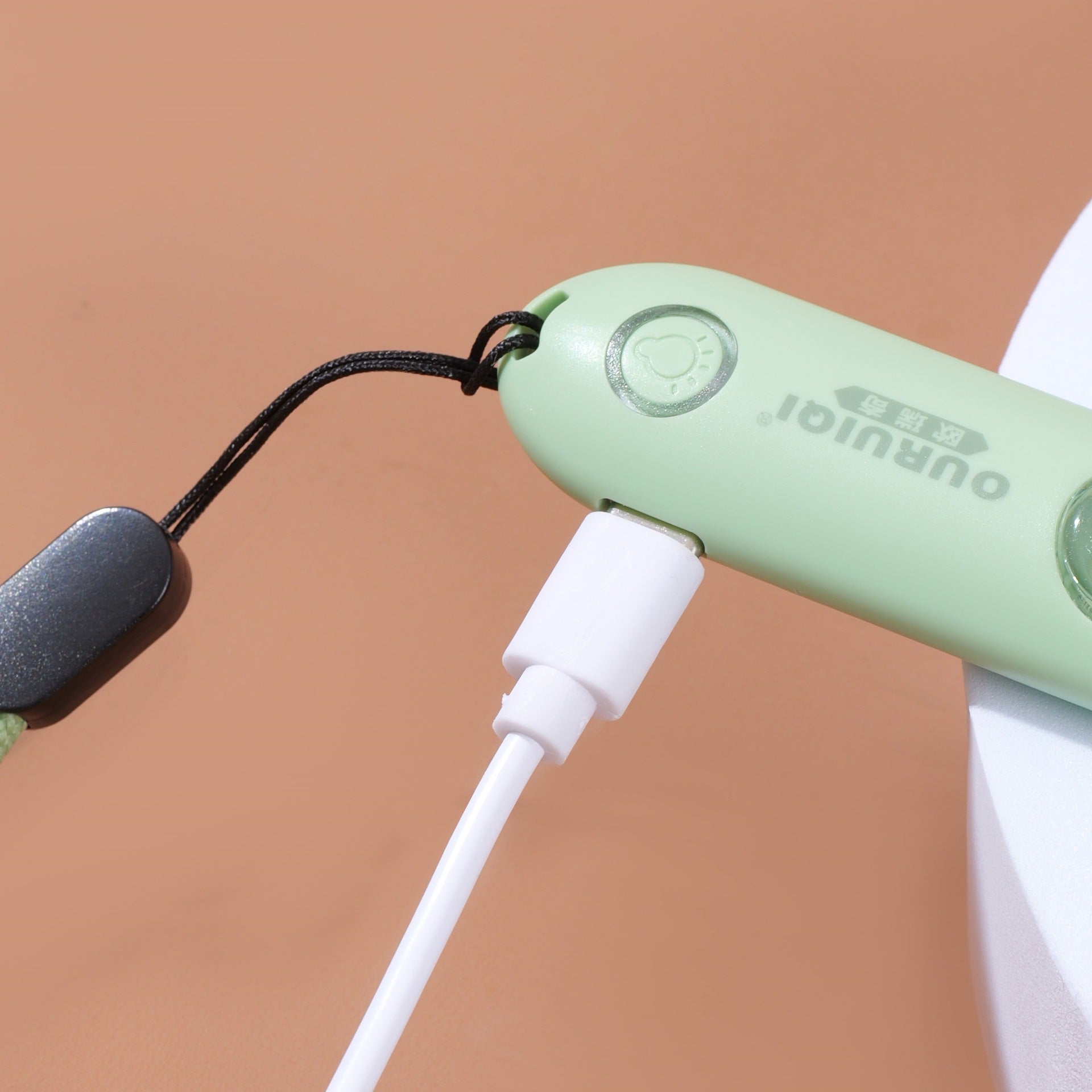 Portable Rechargeable Thermometer with LED Display and Wrist Strap