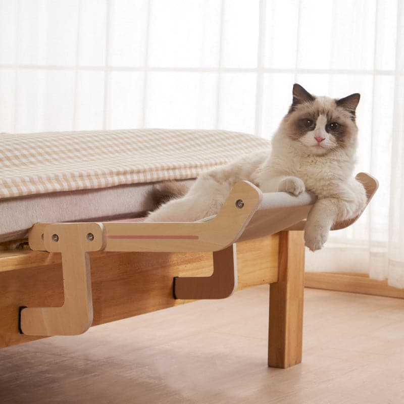 Wooden Cat Perches for Bed、 Desk 、Table 、Sofa