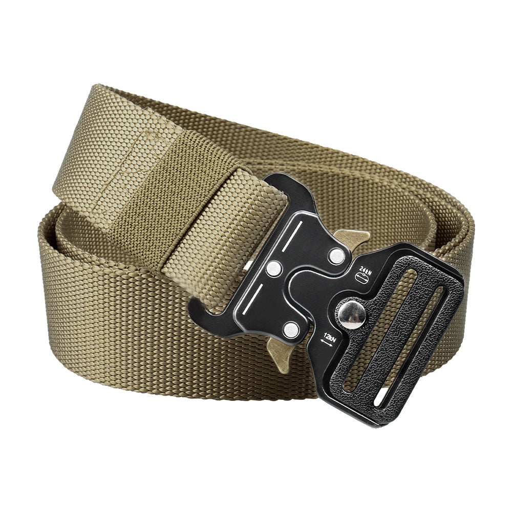 Tactical Nylon Belt with Quick-Release Aluminum Buckle
