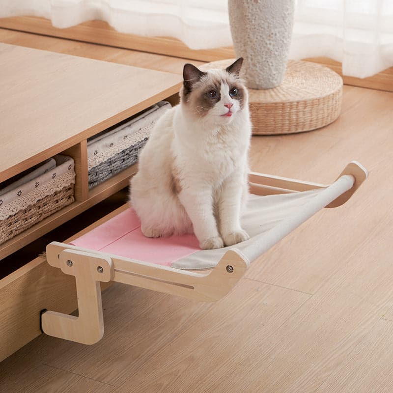 Wooden Cat Perches for Bed、 Desk 、Table 、Sofa