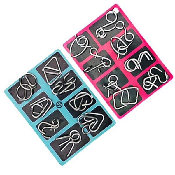 '- Metal Puzzle Ring, Educational intellectual Toys IQ Toys, Metal Brain teaser Puzzles