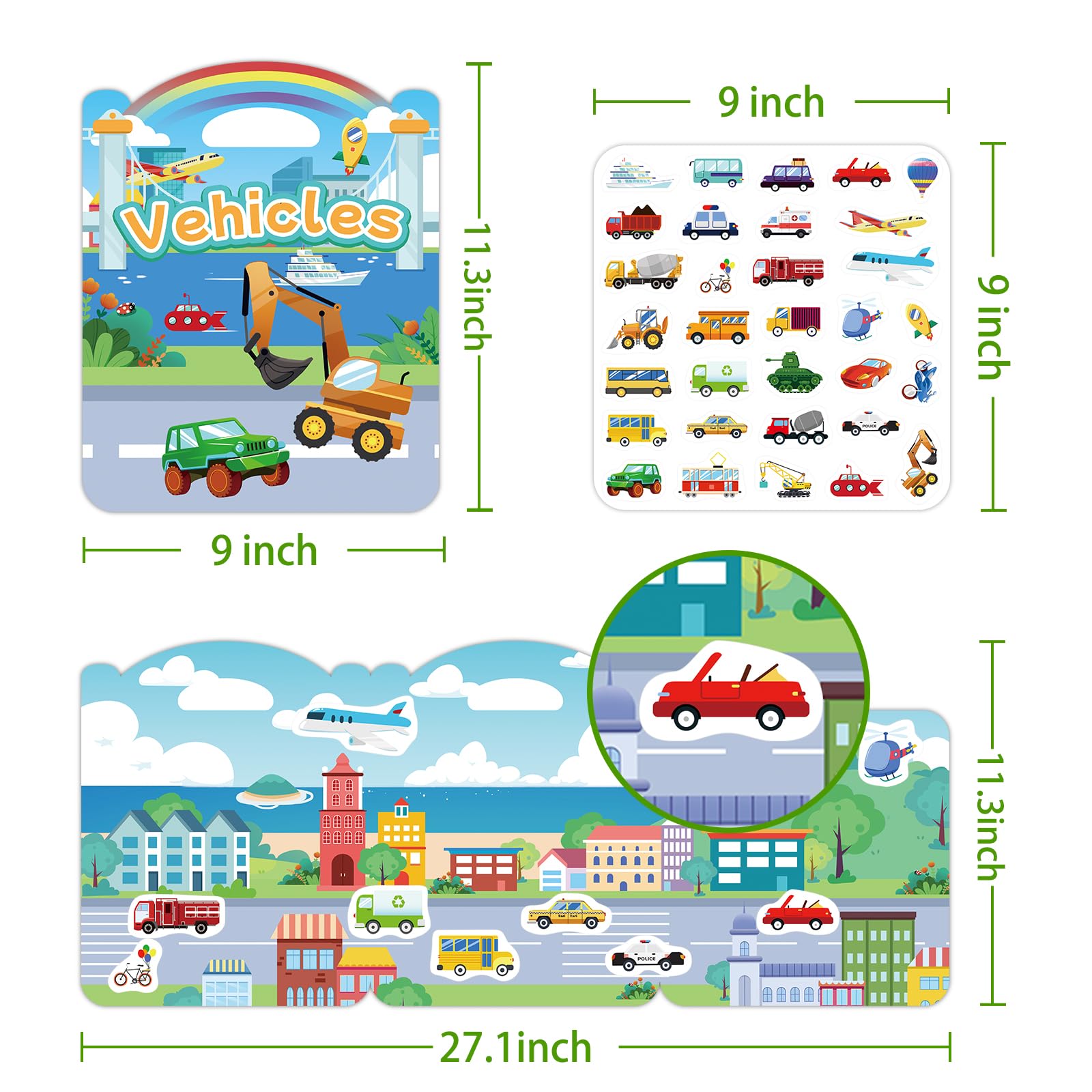 🔥Reusable Sticker Book - Keep Kids off Devices!✨