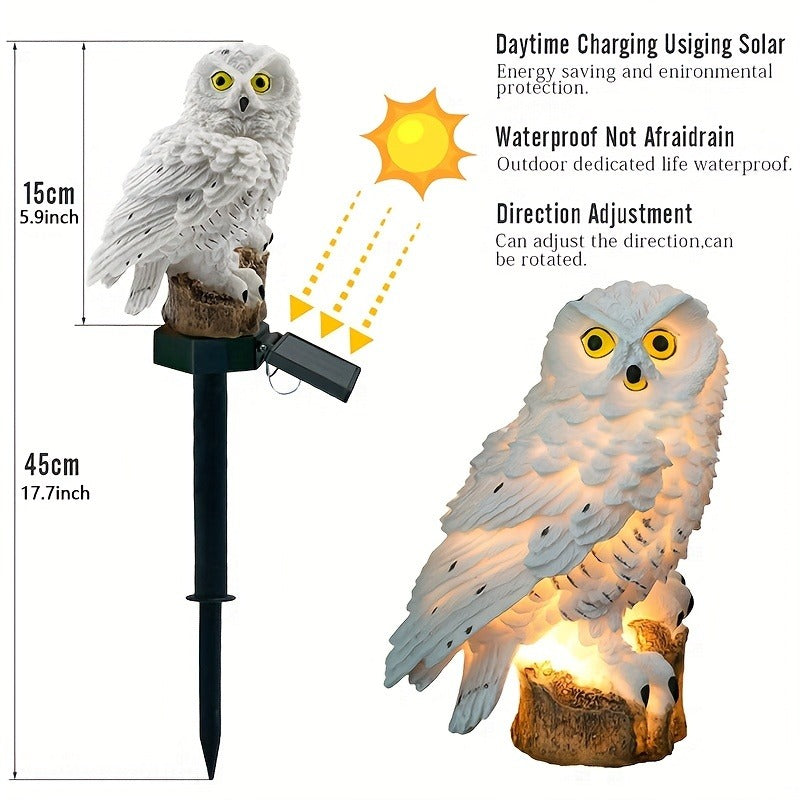 Solar Owl Garden Light