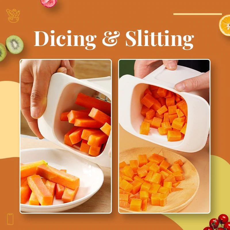 🔥2-in-1 Vegetable Chopper Dicing & Slitting( free shipping)