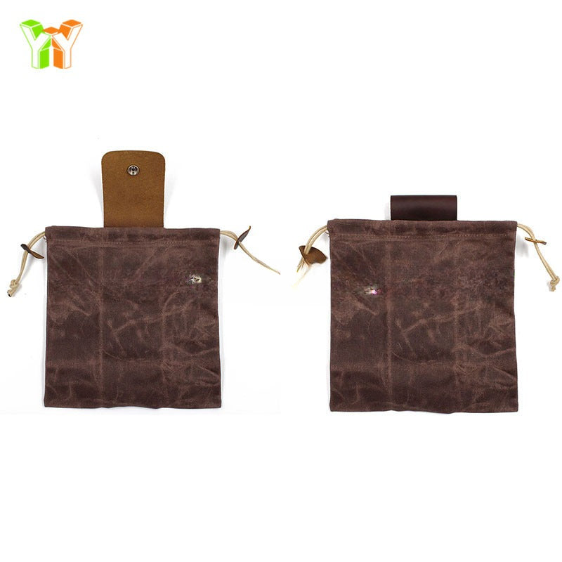 Waxed Canvas Folding Foraging Bag with Durable Design