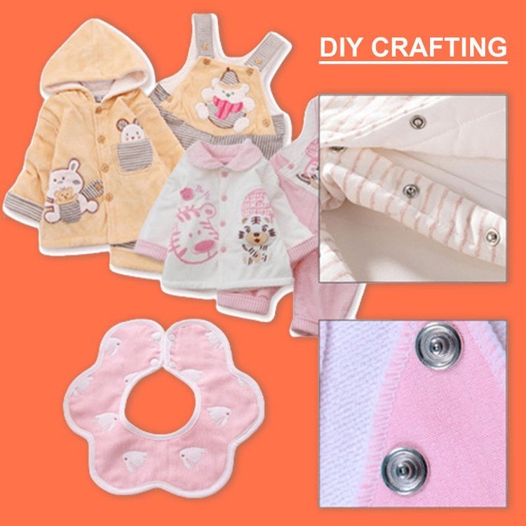 🔥🎁Metal Snap Buttons with Fastener Pliers Tool Kit