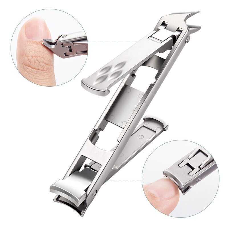 Fingernail Clippers Double Ended Stainless Steel for Home