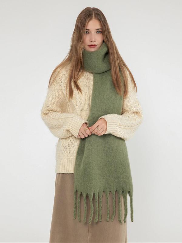 Fashionable thickened women's scarf