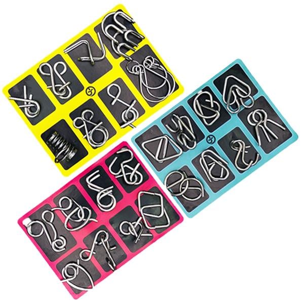 '- Metal Puzzle Ring, Educational intellectual Toys IQ Toys, Metal Brain teaser Puzzles