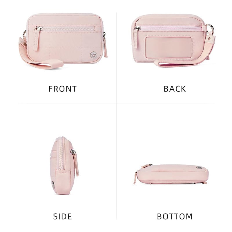 Stylish Nylon Wristlet Wallet with Multiple Compartments