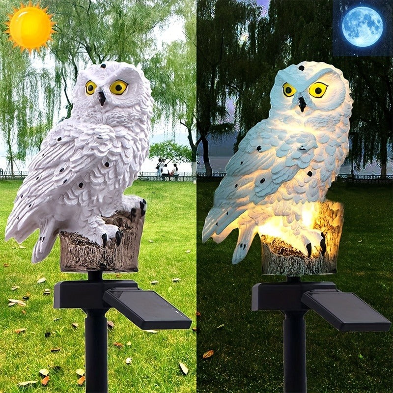 Solar Owl Garden Light