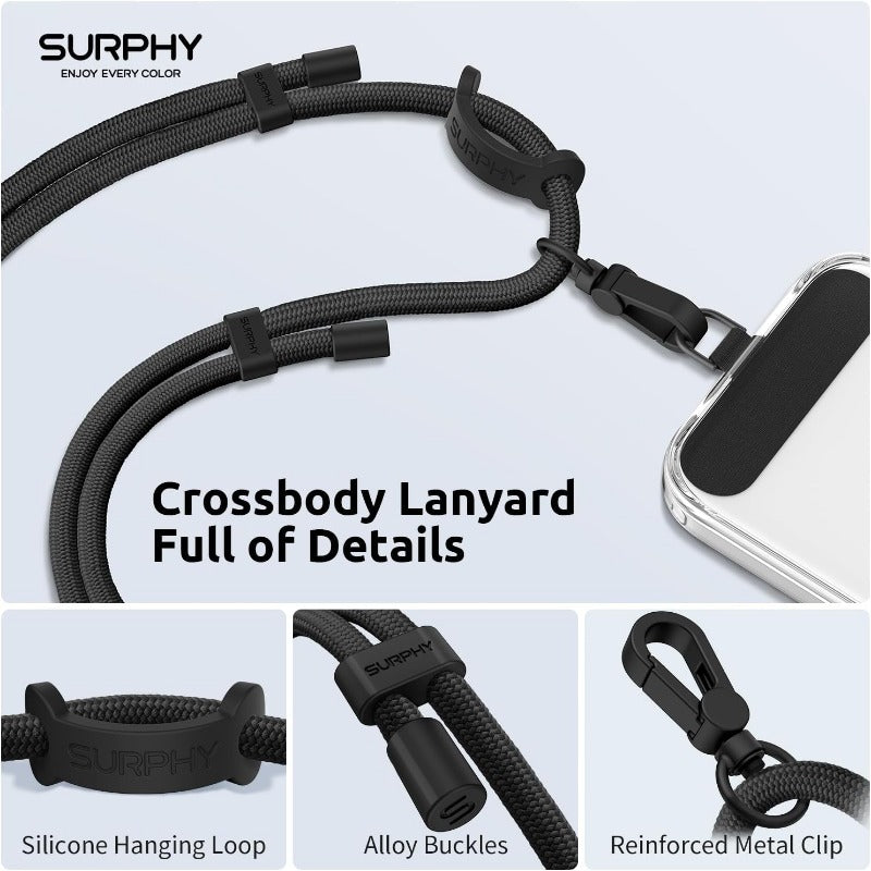 Stylish Adjustable Phone Lanyard with Universal Compatibility
