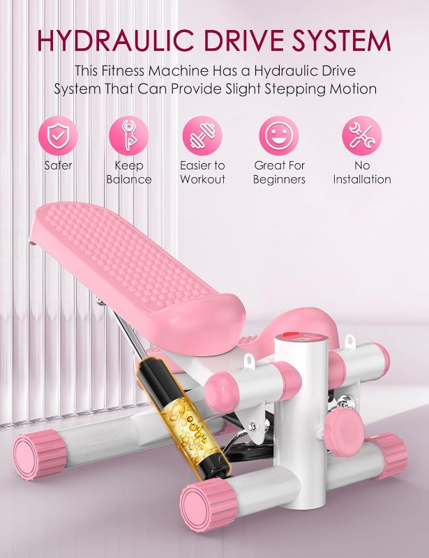 Compact Hydraulic Mini Stepper – Full-Body Home Workout