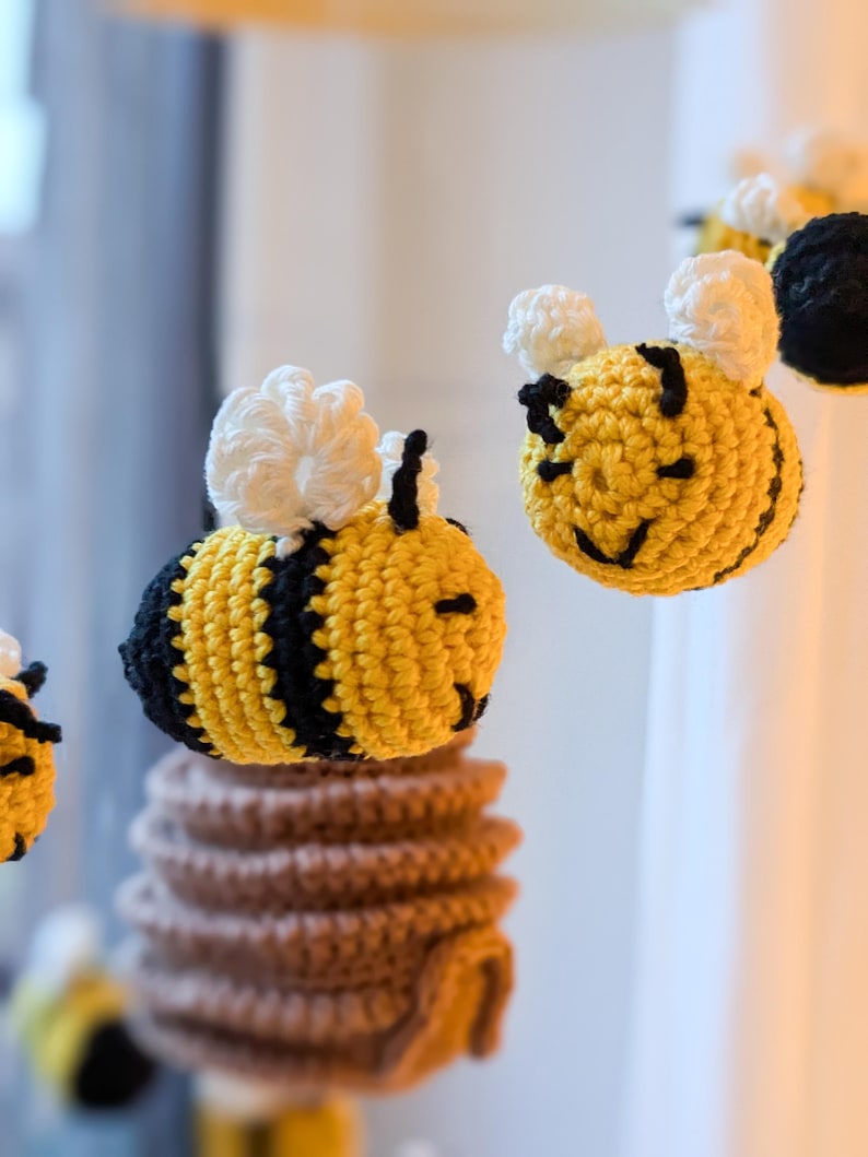 Handcrafted Baby Bee Mobile