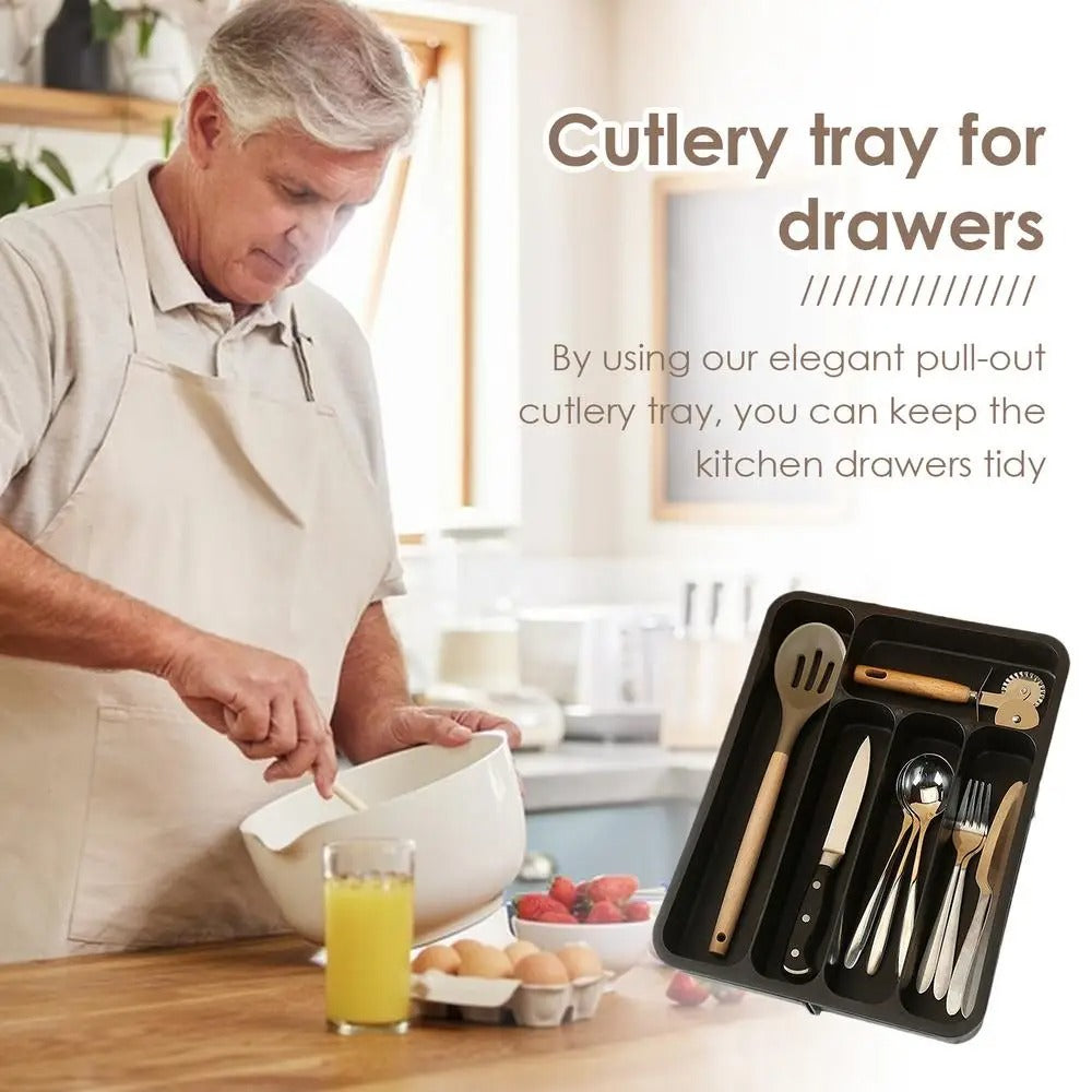 Expandable Cutlery Storage Tray