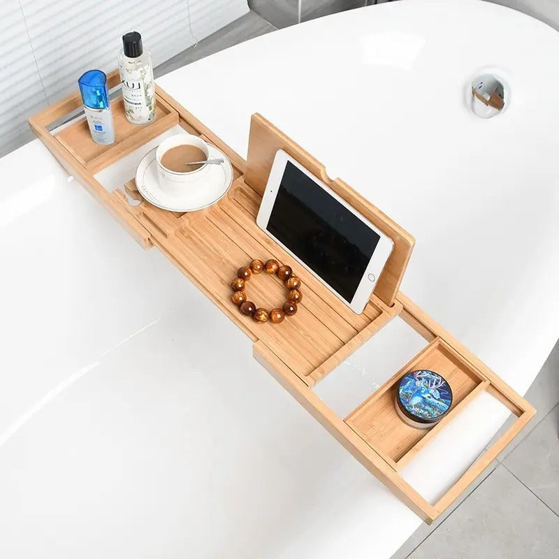 Bamboo Bathtub Tray Caddy