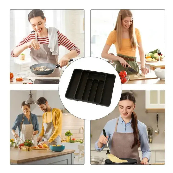 Expandable Cutlery Storage Tray