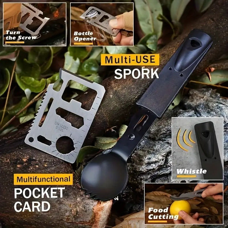 15-in-1 Camping & Hiking Emergency Kit