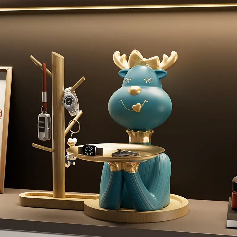 Deer-Shaped Key Holder & Storage Tray