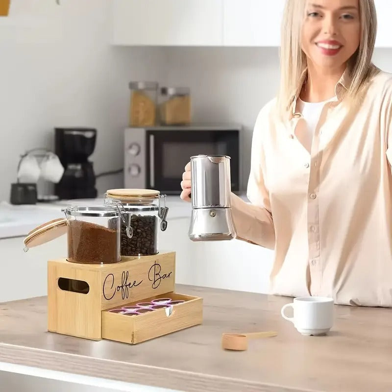 bamboo Coffee Container