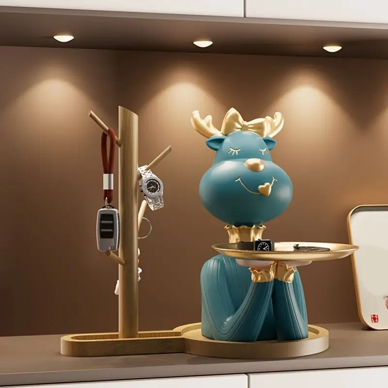 Deer-Shaped Key Holder & Storage Tray