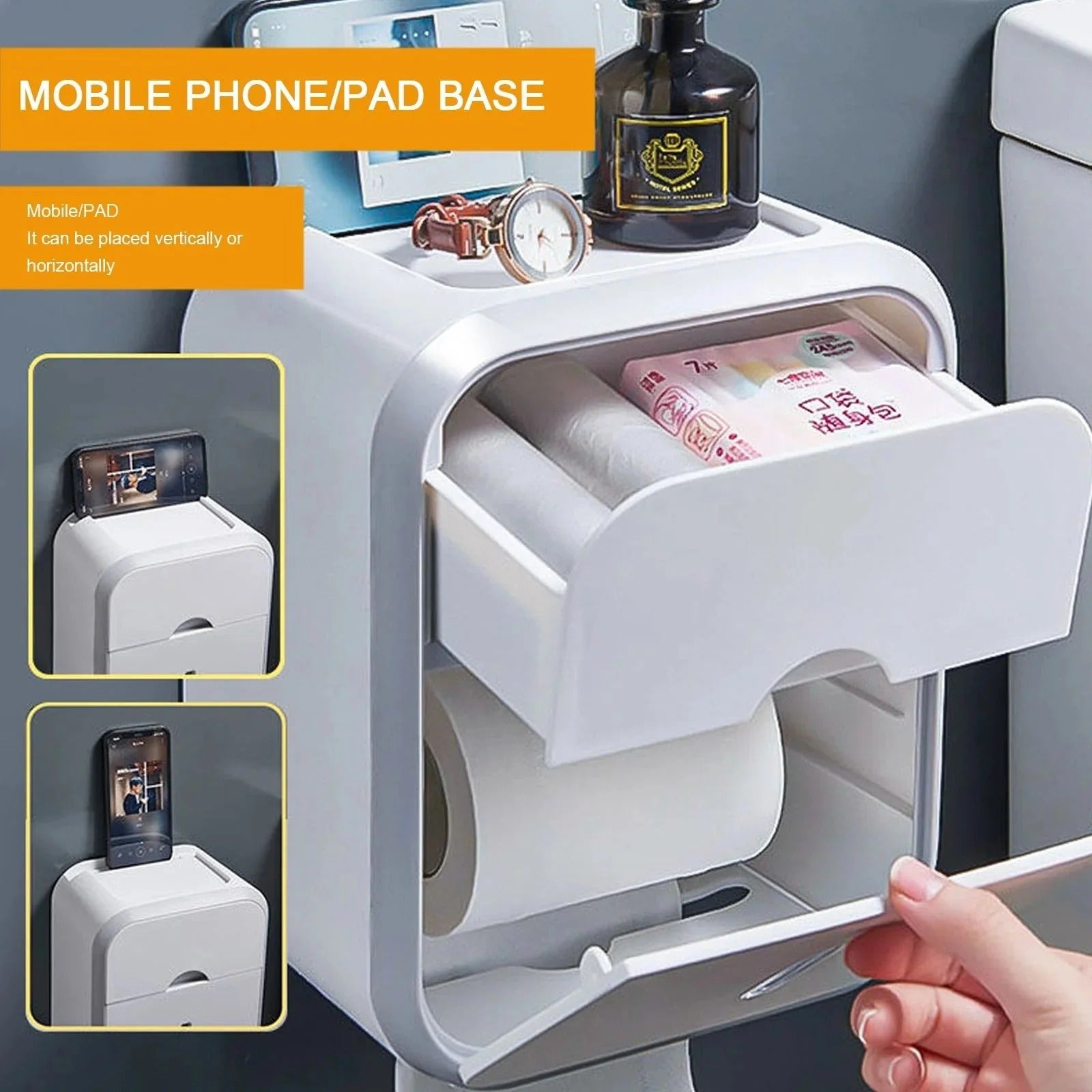 Toilet Multifunctional Tissue Box