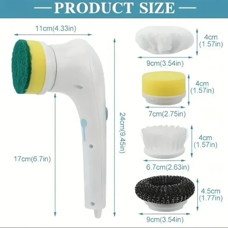 5-in-1 Multifunctional Electric Cleaning Brush
