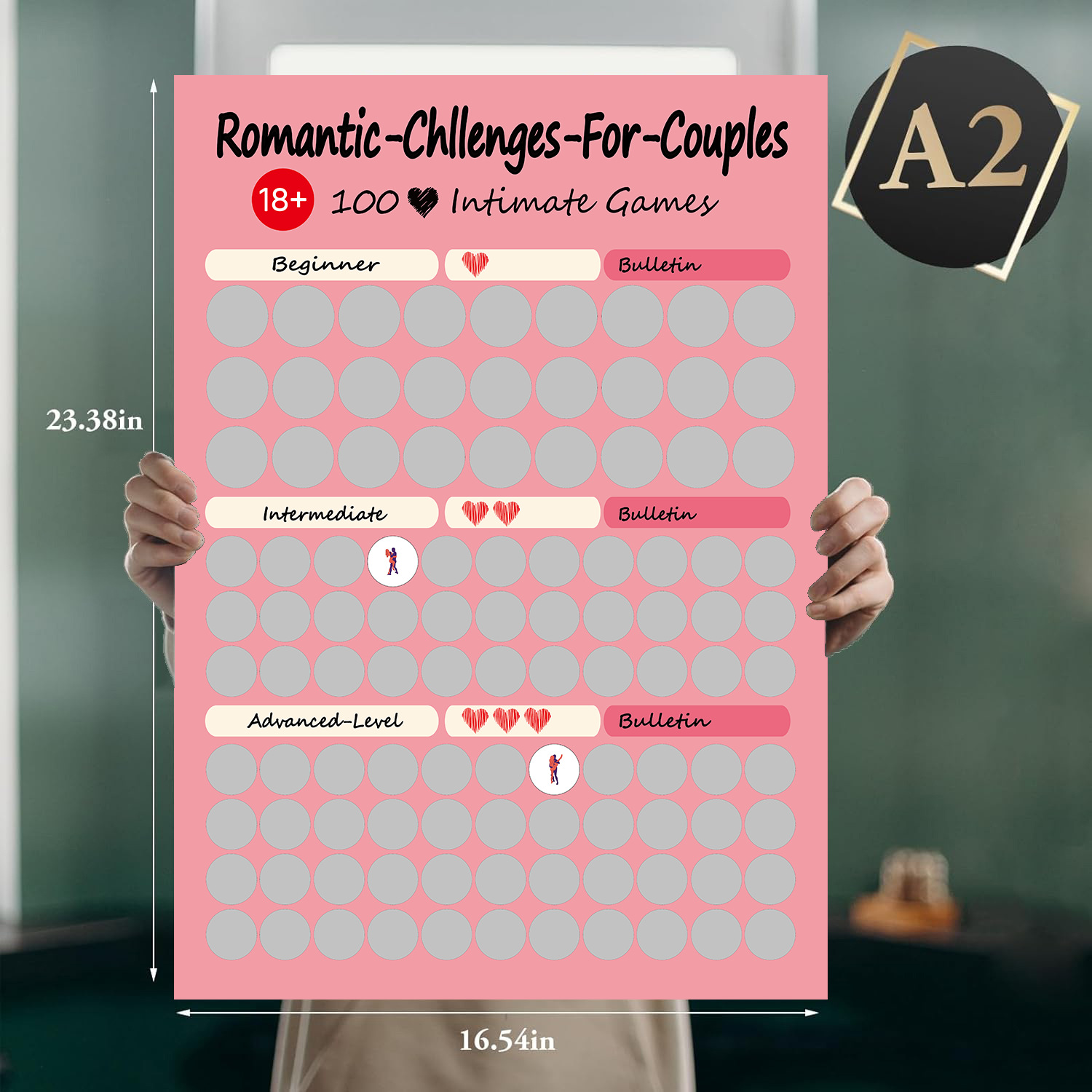 Couples' Adventure Scratch Poster