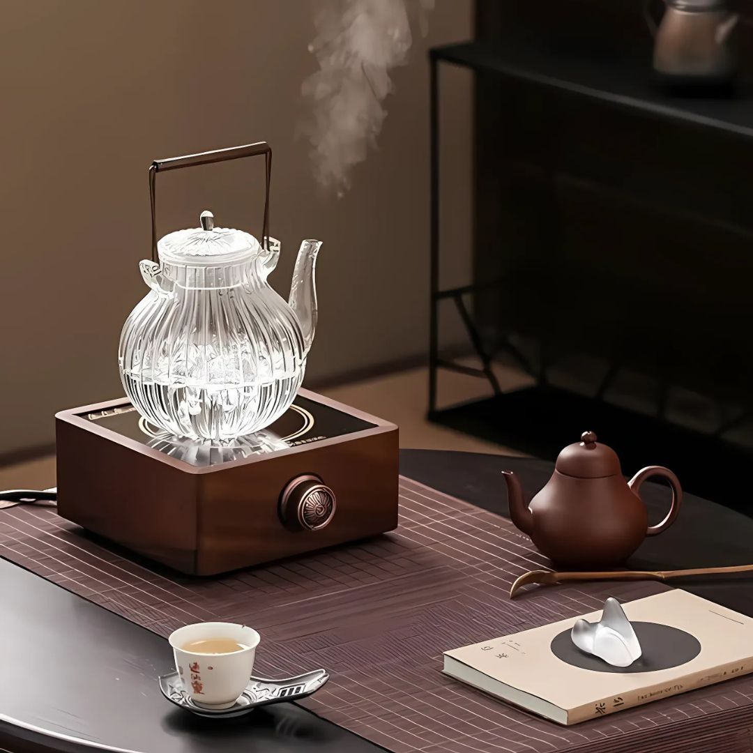 Walnut Adjustable Electronic Tea Stove Heater